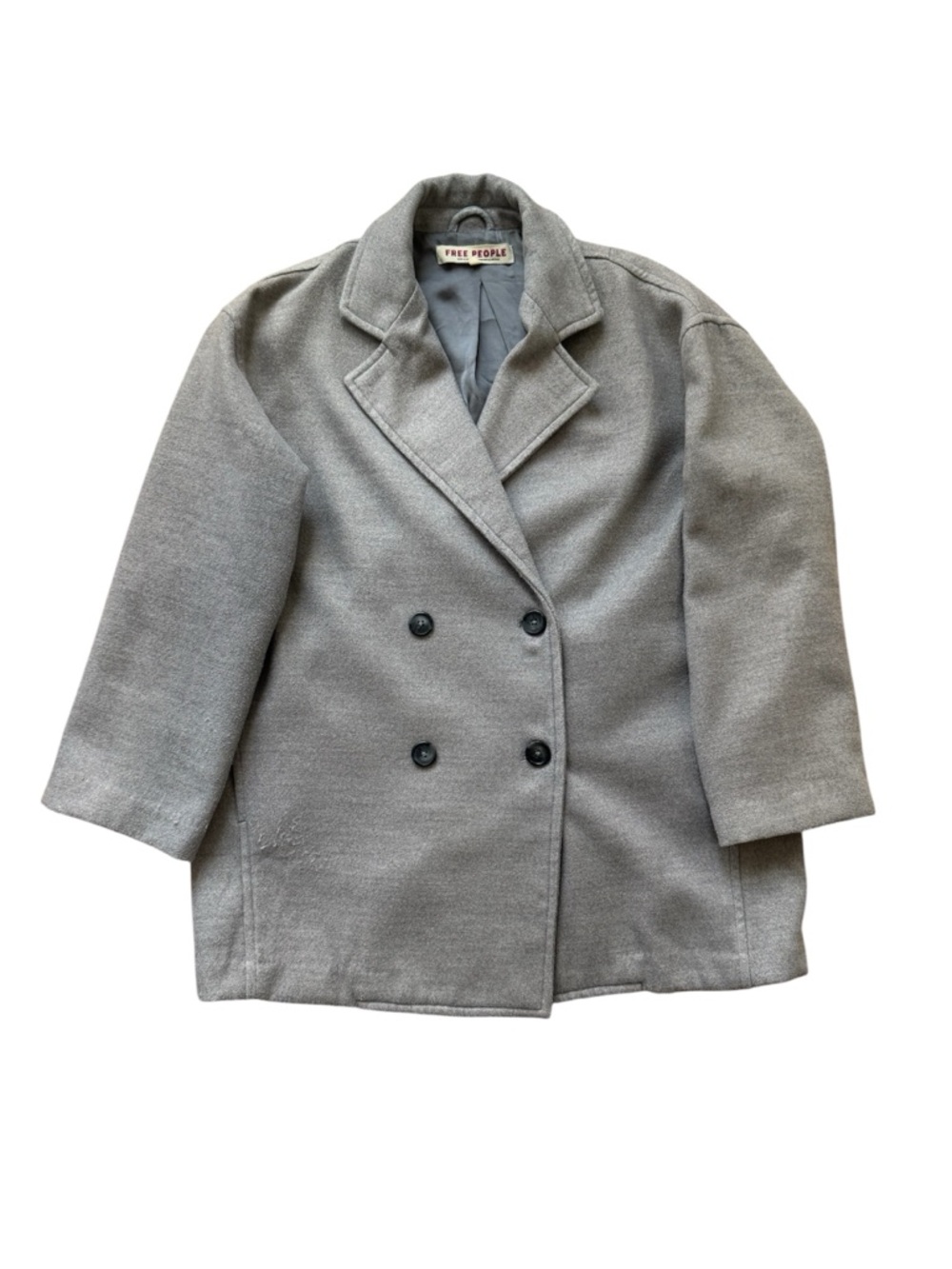 Free People Hannah Slouchy Blazer Jacket—Washed Black, Size S